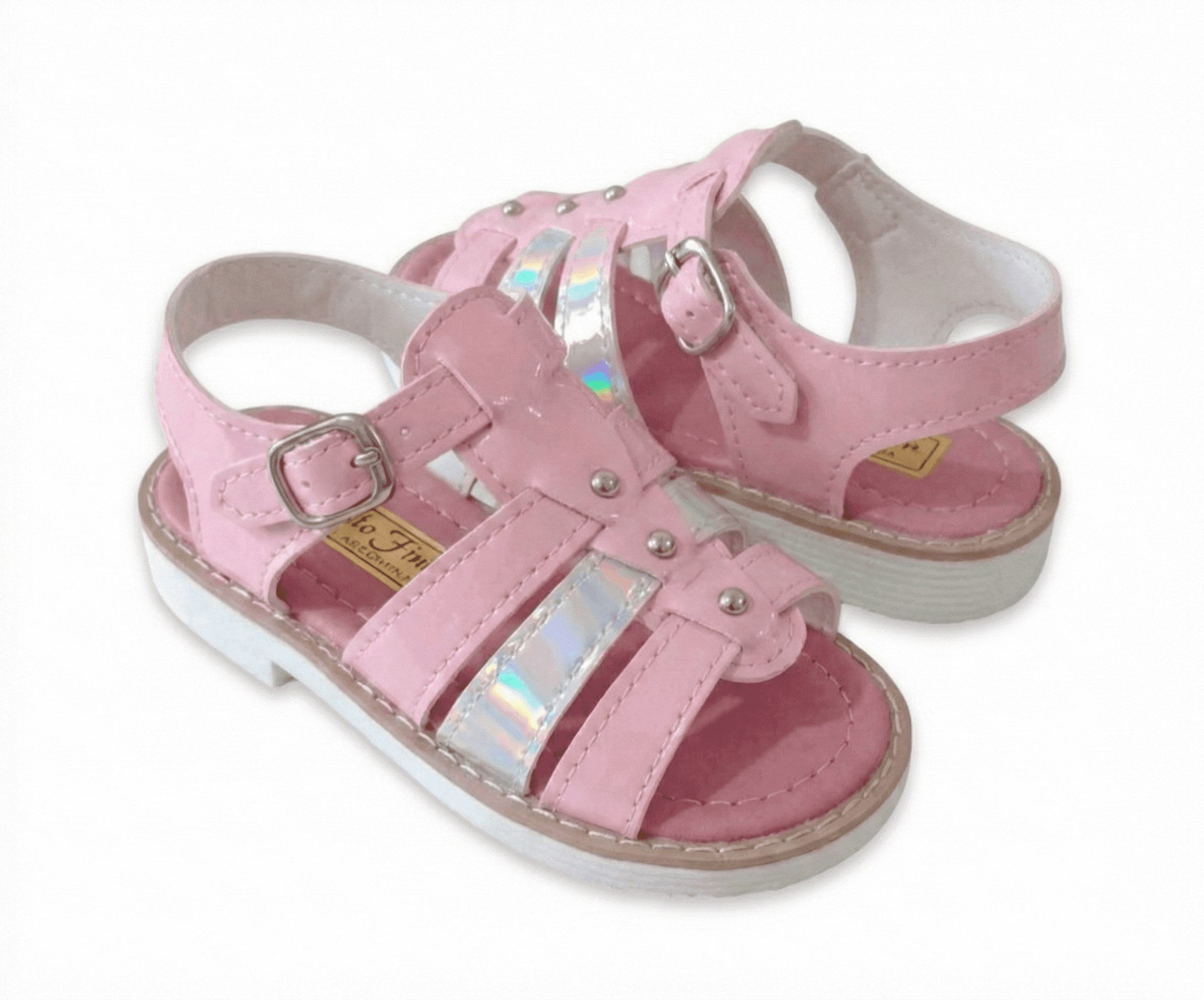 Sandalias Abiertas Dodo Pellet Tornasol - Rosa